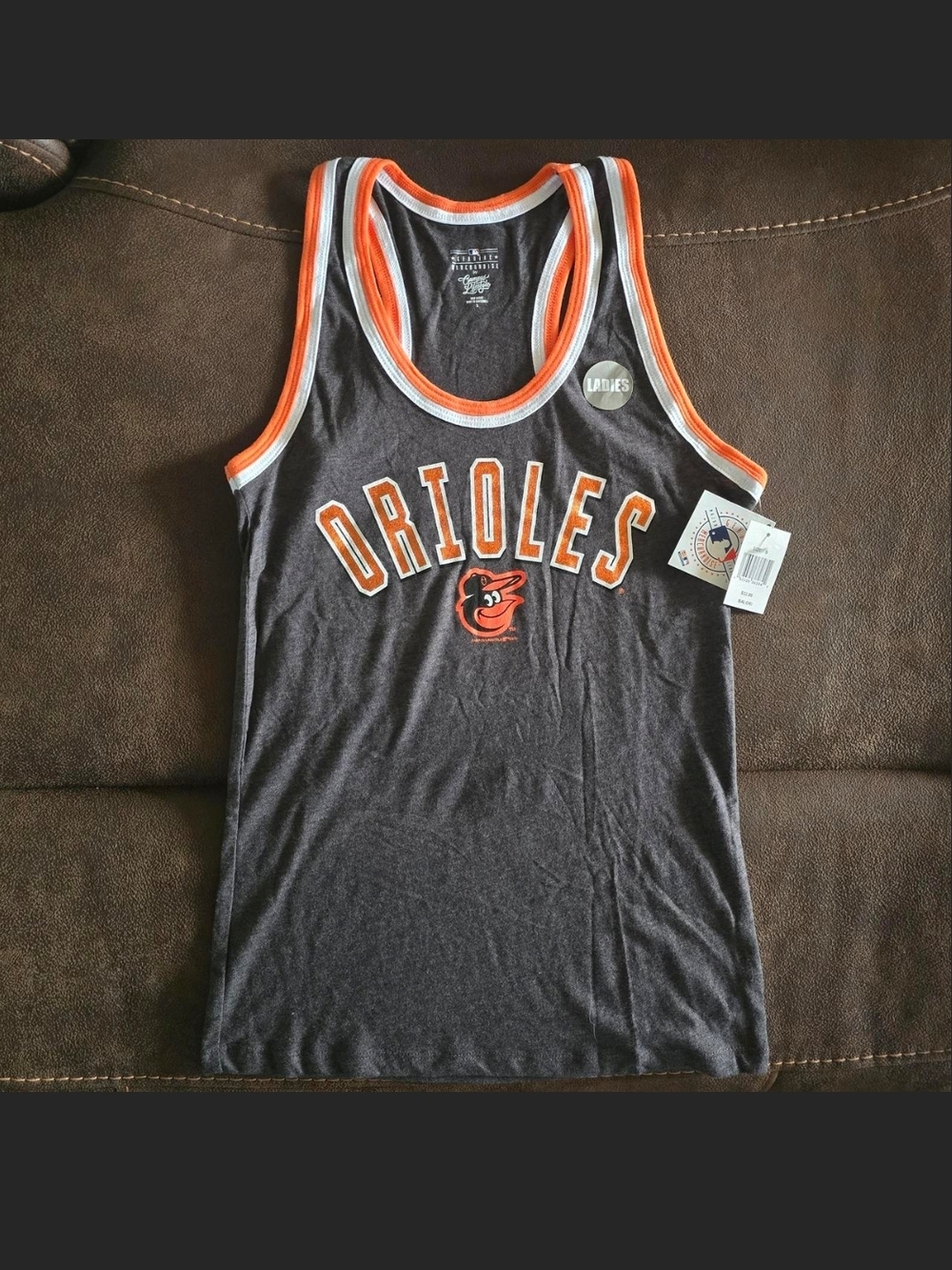 MLB Campus Lifestyle Baltimore Orioles Womens Tank Top Size Large